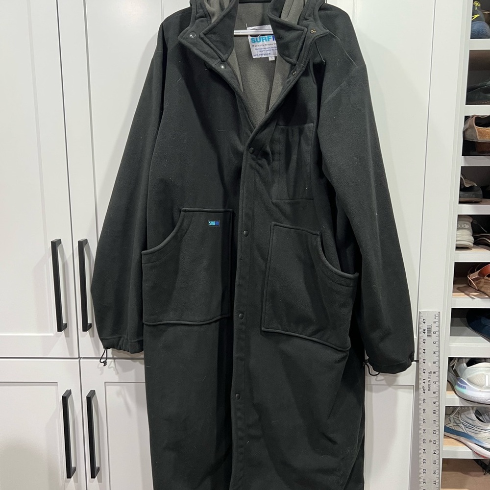 Men's Black Hooded surf/swim waterproof parka